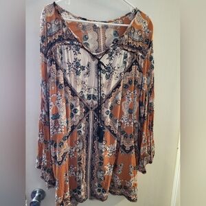 Bohemian Floral Women's Top